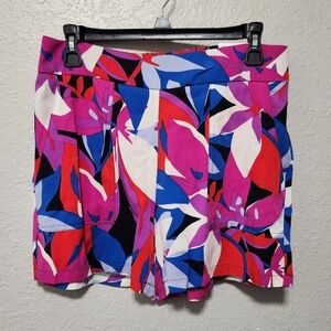 Nine West Flowy Floral Casual Dressy Summer Shorts